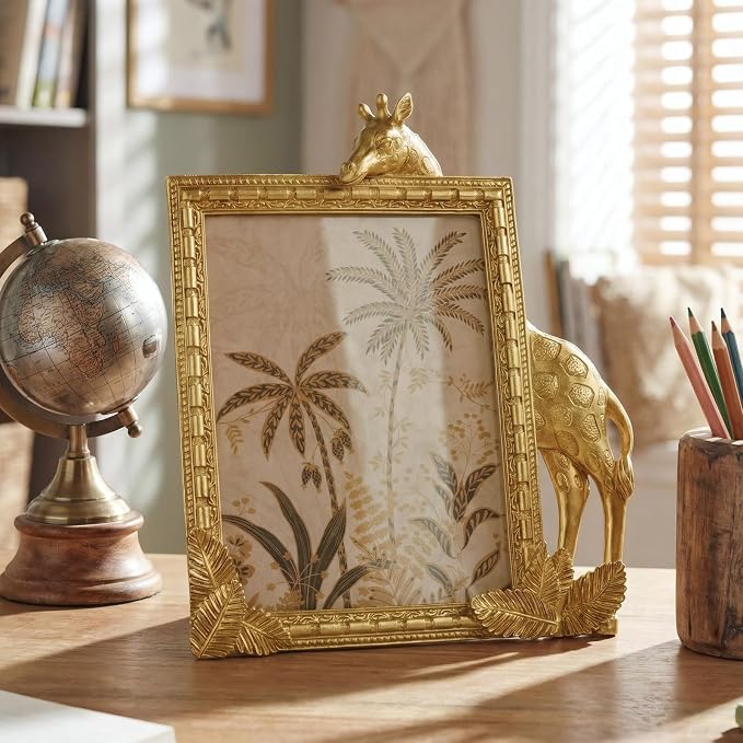 Cuspin Gold Picture Frame 6x8 Frames, Ornate Vintage Resin Photo Frame - Image 8