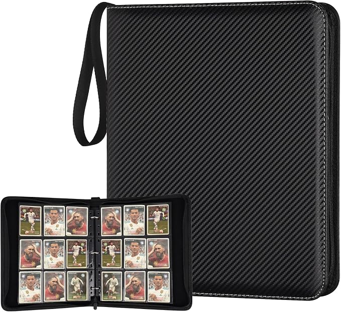 GERMUN 9 Pocket Trading Card Binder, 720 Cards, 40 Top-Loading Pages, Double by GERMUN