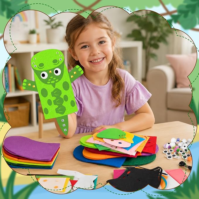 WATINC 24Pcs Hand Puppet Making Kit - Image 5