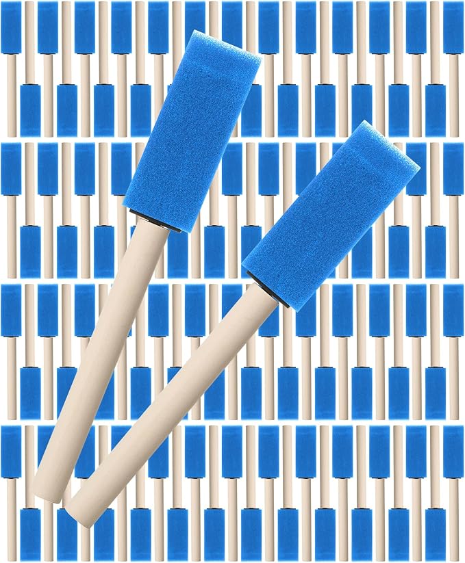 Bates- Foam Paint Brushes, 1 Inch, 100 Pack by BatesChoice