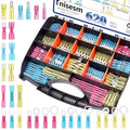 Tnisesm 620Pcs Marine Grade Heat Shrink Wire Connectors kit 22-10 AWG Electrical Connectors Ring, Ring Fork Spade Butt Splice Terminals