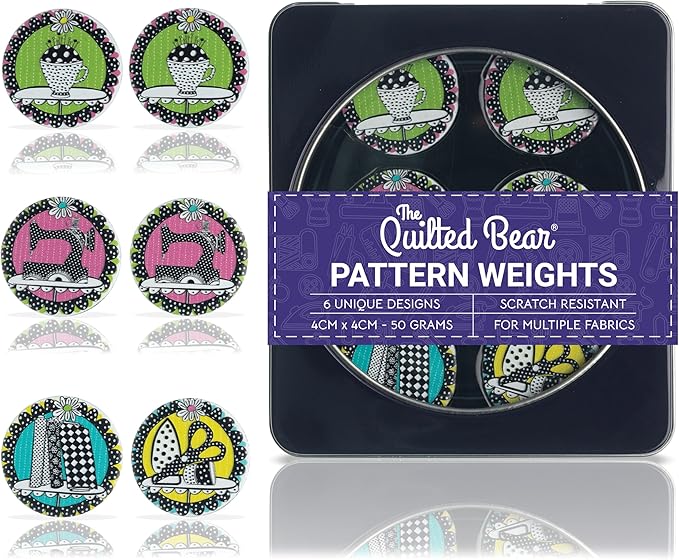 The Quilted Bear Pattern Weight Set – Scratch-Resistant Fabric Weights by TheQuiltedBearsProducts