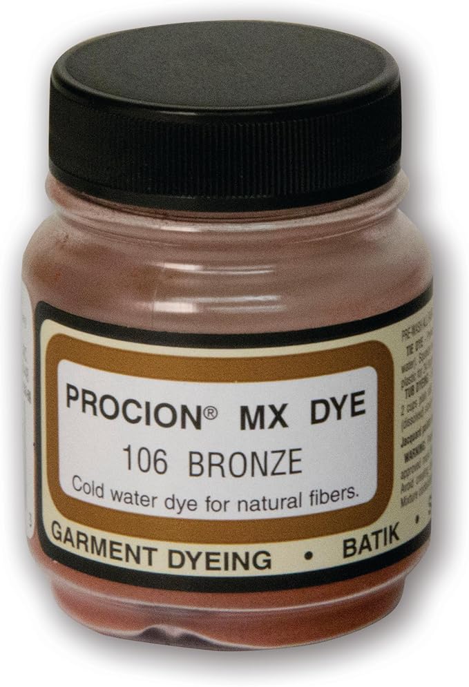Jacquard Procion MX Tie Dye Powder Bronze, 2/3 Ounce Jar by Jacquard