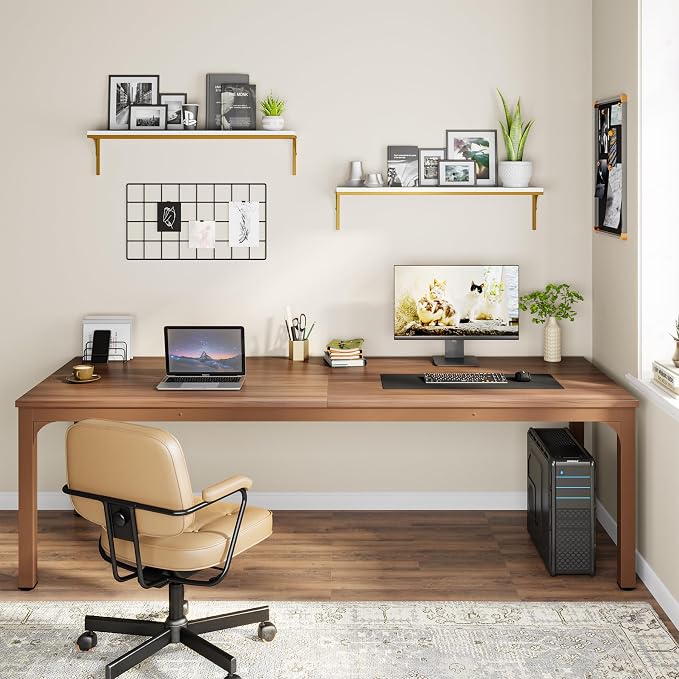 Tribesigns 78.7 Inches Extra Long Computer Desk 2 Person Desk, Double Long Desk - Image 4