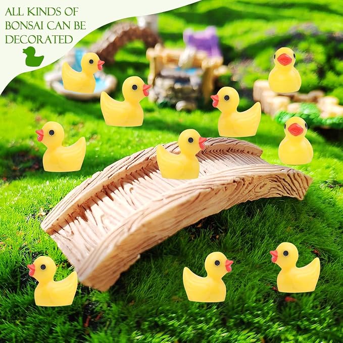 YsesoAi 100Pcs Mini Resin Ducks, Tiny Ducks Figurines Bulk - Image 3