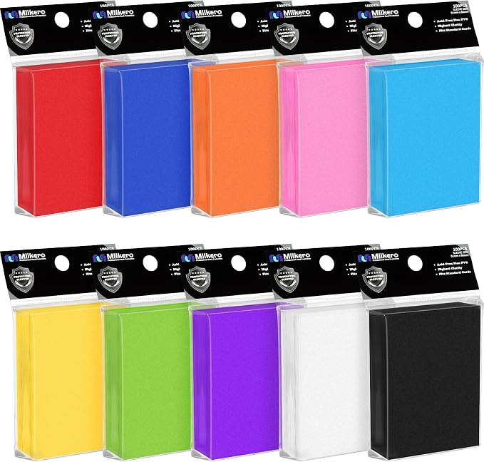 Mlikero 1000 Count Card Sleeves, Baseball Card Sleeves by Mlikero