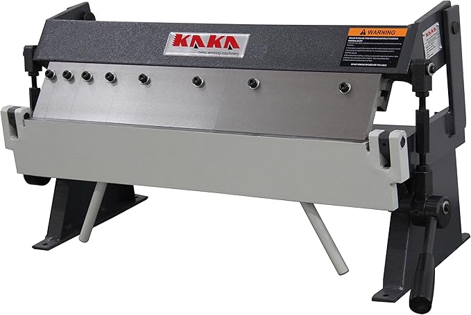 KAKA INDUSTRIAL Box and Pan Brake, 24-Inch Metal Brake Bender, 20-Gauge Mild Steel Capacity,0-135 Degree Adjustable Heavy-Duty Aluminum Brake W-2420A