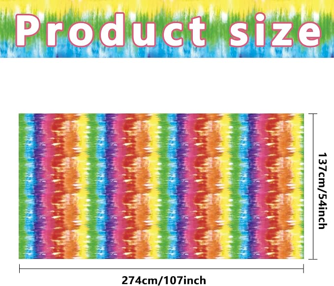 Iceyyyy 6 Pcs Tie Dye Tablecover - Image 2