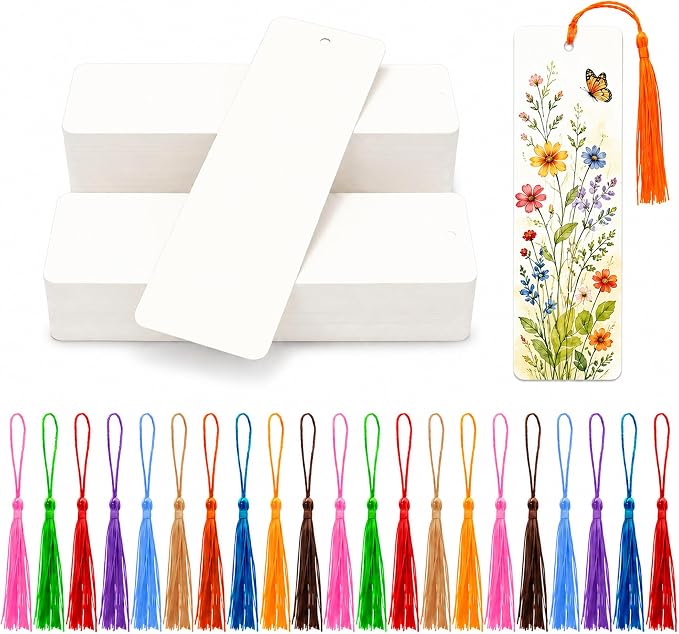 200 Sets Blank Bookmarks to Decorate by DSYIL