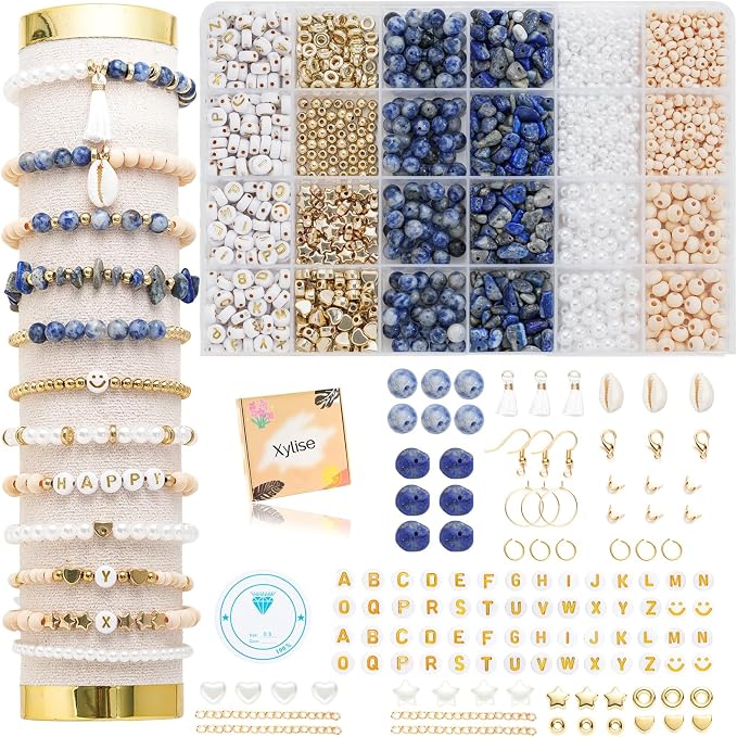 Xylise Jewelry Making Supplies Kit Natural Stone Beads by Unknown