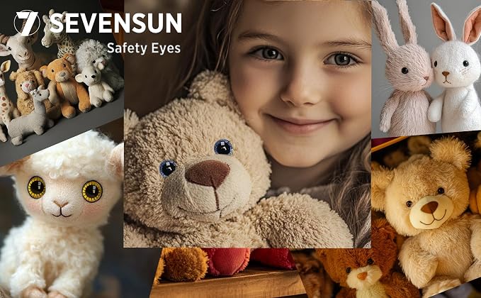 SEVENSUN 266 PCS Safety Eyes for Crocheting, Crochet Safety Eyes and Noses for - Image 6
