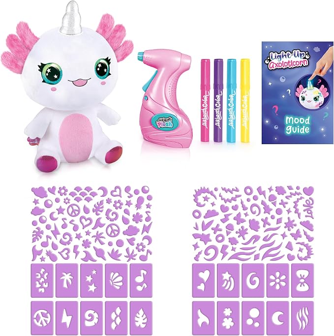 Canal Toys Airbrush Plush Light Up Axolotlcorn - Image 2