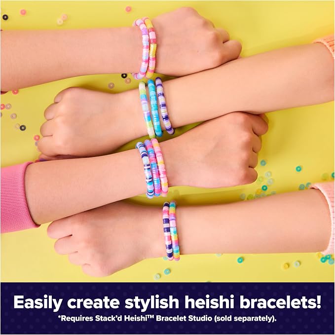 Cool Maker, Stack’d Heishi Expansion Pack Bead Kit, Bracelet Making Kit - Image 2