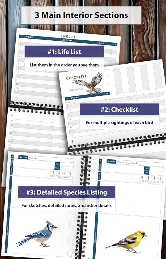 Bird Watching Journal with Life List & Checklist - Image 4