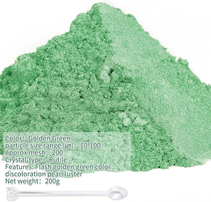 Mica Powder, 7.05OZ（200g）, Epoxy Resin, Candle Making, Bath Bombs - Image 2
