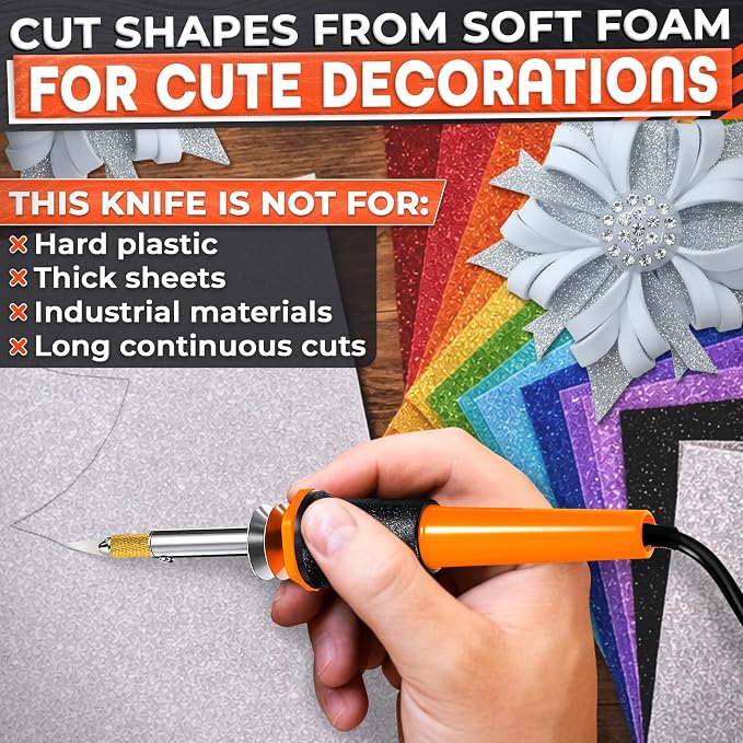 Hot Knife Plastic Cutter Tool Set; 30W Power Draw; 55 in Long Cable | Electric - Image 7