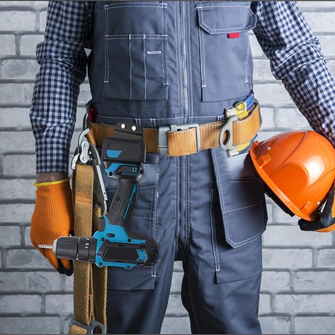 Tape Measure Holder for Belt, Tape Measure Belt Clip, Fits Up to 3" Tool Belt, Suitable for Measuring Tape Drill, Impact Driver Any Tape Holster with a Clip,Quickly Grab or Hang