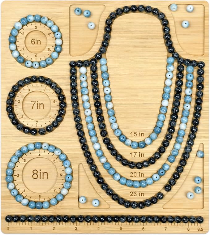 Petoysoso Bead Boards for Jewelry Making, Bamboo Beading Board for Bracelet & by JewelryMakingSupplies
