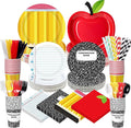 450 Pcs Preschool Kindergarten Back to School Tableware Set Decorations Apple by Unknown