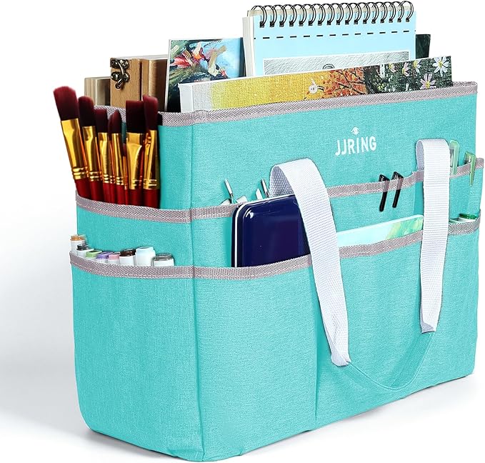 JJRING Craft Organizer Tote Bag, Large Art Storage Caddy by JJRING