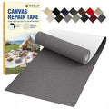 Canvas Repair Tape, 3.2 x 63 Inch Waterproof Heavy Duty Fabric Tape for Furniture, Self Adhesive Canvas Repair Patches for Boat Covers, Sofas, Tents, Louge Chairs, Canopy, Awning Dark Gray
