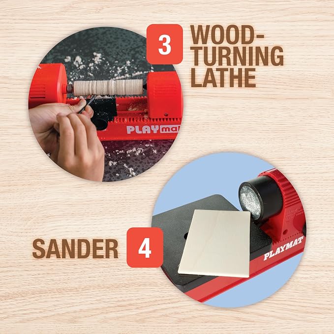 PLAYMAKE 4 in 1 Wood Building Kits - Image 5