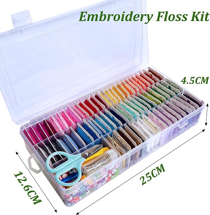 400+Pcs String Bracelet Making Kit, Friendship Bracelet String Kit - Image 3