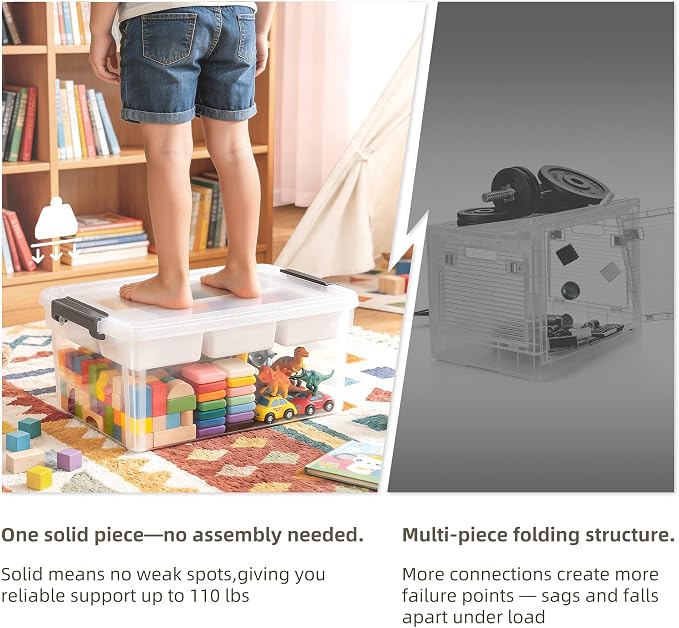 17 QT Clear Stackable Craft Storage - Image 6