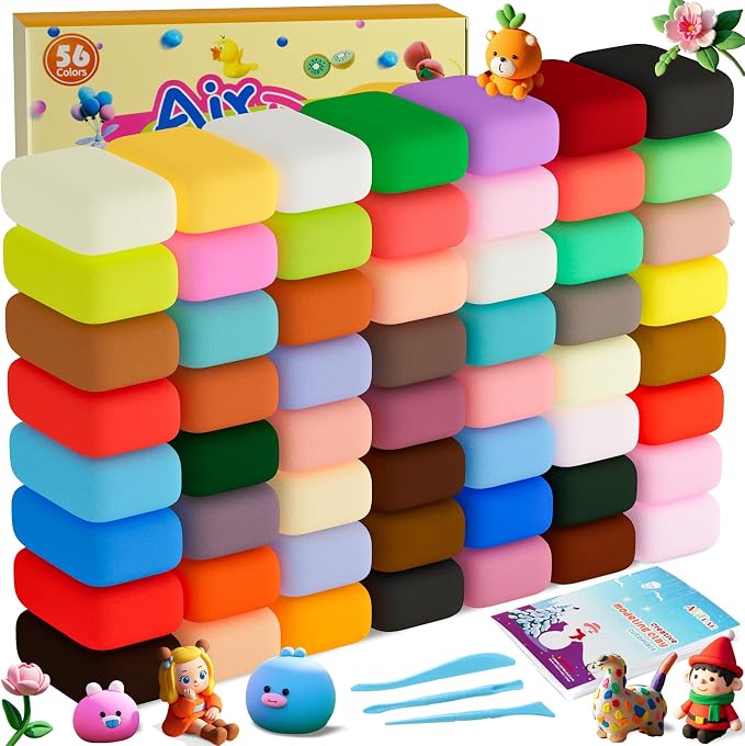 ARTPAR Air Dry Clay Kit, 56 Colors Modeling Magic Clay by ARTPARWelcomesYou