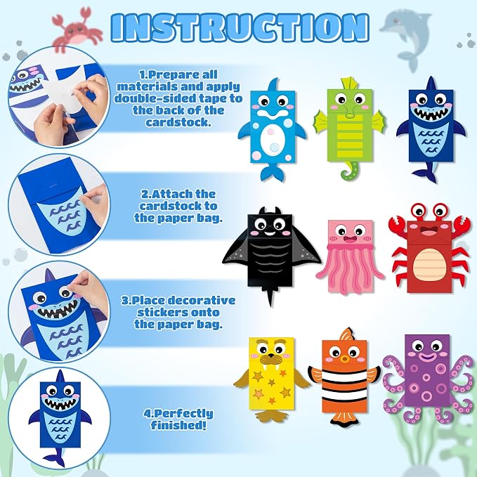 WATINC 9Pack Hand Puppet Art Craft - Image 3