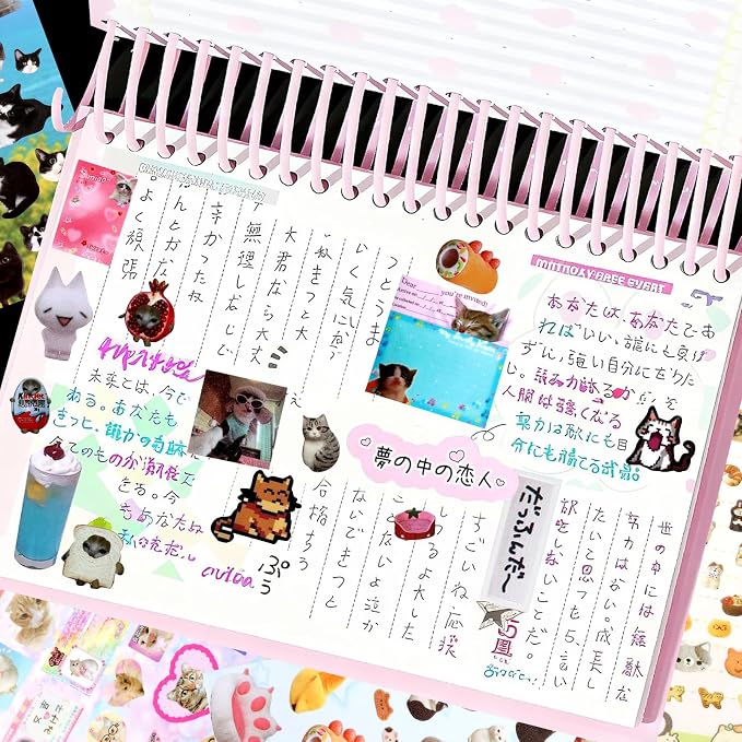 Tmtains 30 Sheets Cat Sticker Book - Image 7
