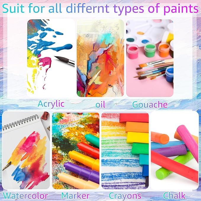 Moinchore 100 Pcs 2 x 2 Inch Mini Painting Canvas Panels Bulk Tiny Art Canvases - Image 5