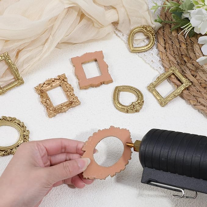 YUXIANLB 8 Pcs Miniature Dollhouse Mirror Set - Image 3