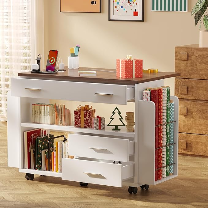 Wrapping Paper Storage Cart - Image 3