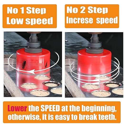 7-3/32” HSS Bi Metal Hole Saw Cutter with Arbor Heavy Duty Hole Saw Bit for Wood Drywall Plastic Aluminum Mild Steel Iron Metal Stainless Steel