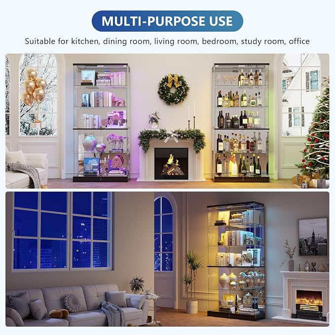 Lvifur RGB Glass Display Cabinet - Image 6