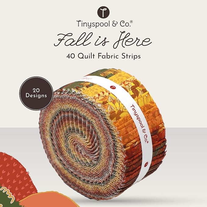 Tinyspool & Co.'s Twirlie Roll 40 Precut Quilting Fabric Strips - Image 2