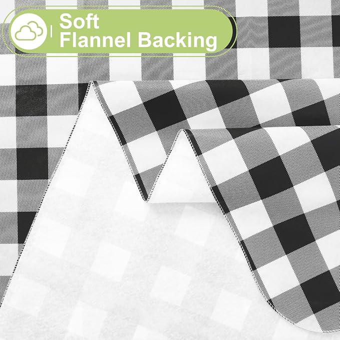 Smiry Oval Table Cloth, Waterproof Vinyl Tablecloths - Image 4