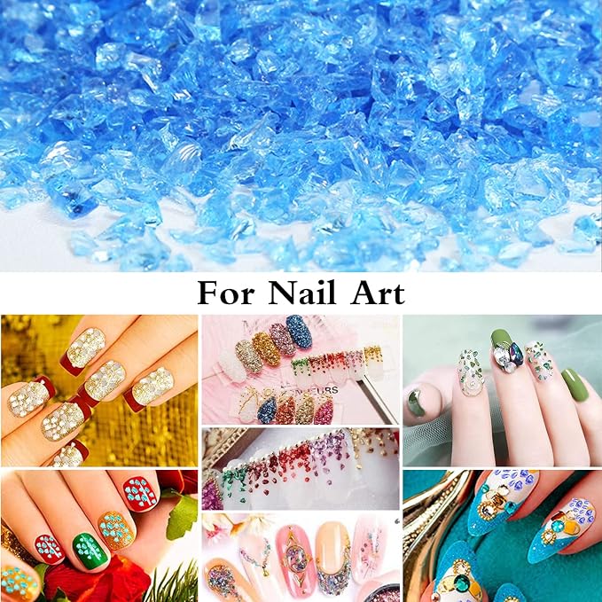 12 Box Transparent Crushed Glass Craft Glitter - Image 7