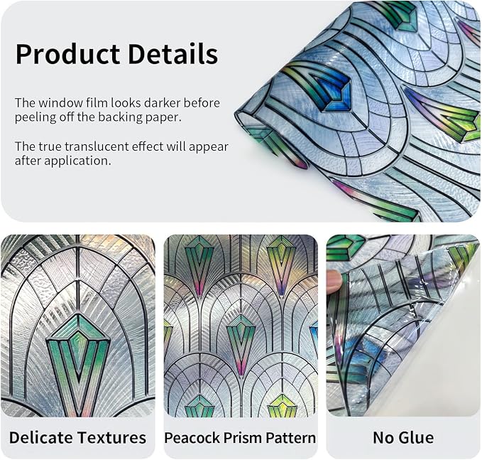 3D Vintage Stained Glass Window Film - Image 4