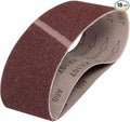 HARFINGTON 4 x 24 Inch Sanding Belts, 18 Pcs 60 Grits Aluminum Oxide Abrasive Belt Sander File Belt for Woodworking, Metal Polishing, Knife Sharpener