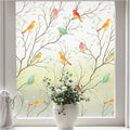 Coavas Stained Glass Window Film, Decorative Frosted Glass Window Privacy Film by Coavas
