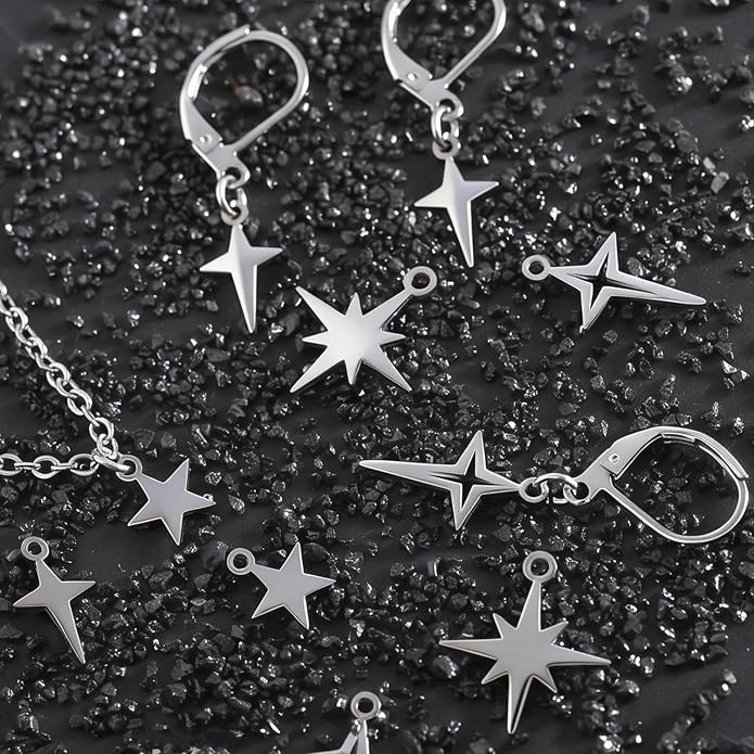 32Pcs Fadeless Stainless Steel Charms - Image 5