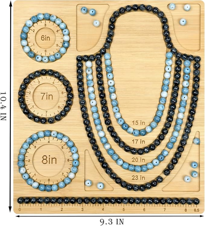 Petoysoso Bead Boards for Jewelry Making, Bamboo Beading Board for Bracelet & - Image 2