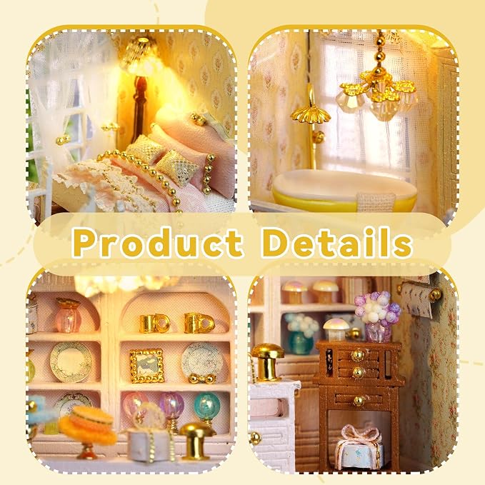 Flever Dollhouse Miniature DIY House Kit Creative Room - Image 3
