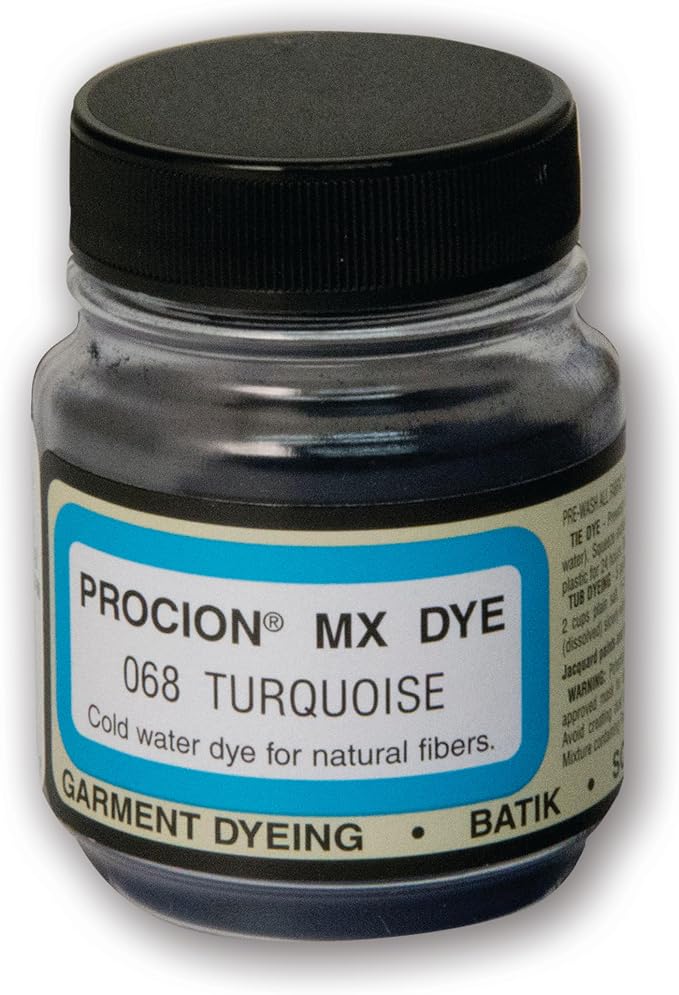 Jacquard Procion MX Tie Dye Powder Turquoise | 2/3 Ounce Jar by Jacquard