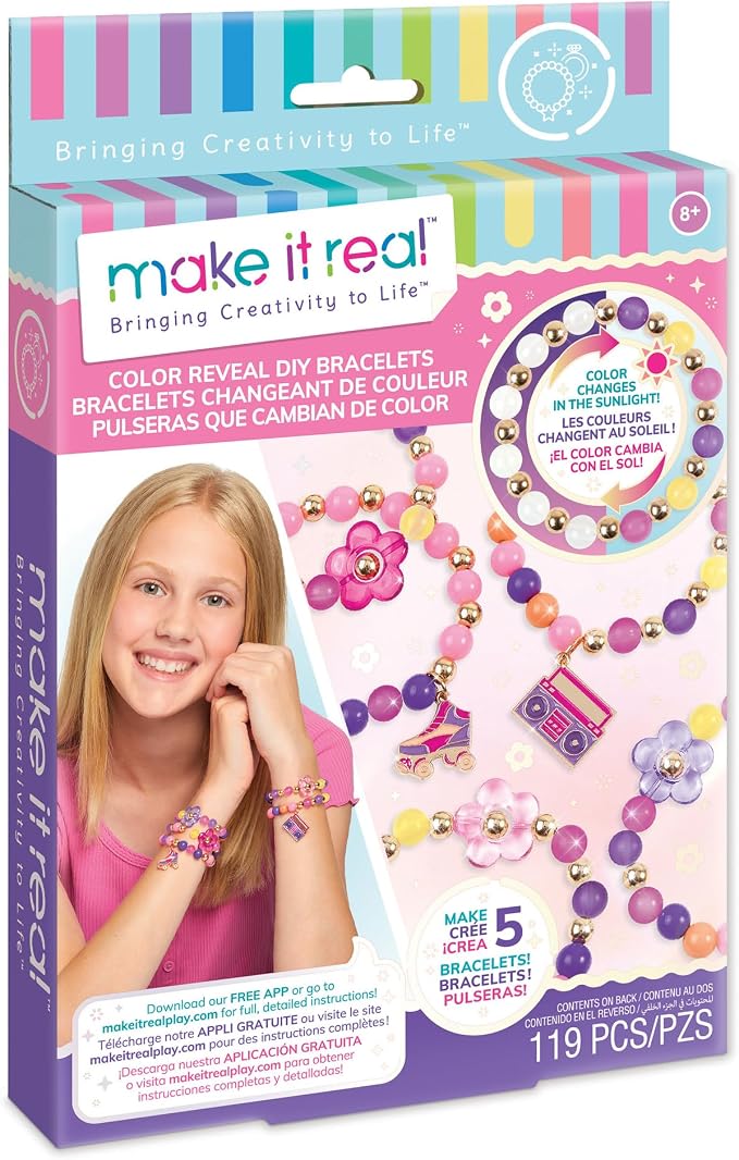 Make It Real Color Reveal DIY Bracelets Kit by MakeItReal