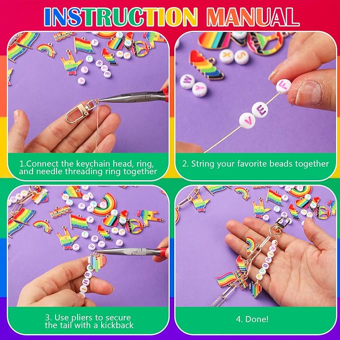 CraftyDream 558 Pcs Pride Charms - Image 3