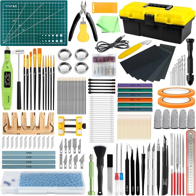 242 Pcs Gundam Tool Kit, Professional Model Tool Kit by OFNMY