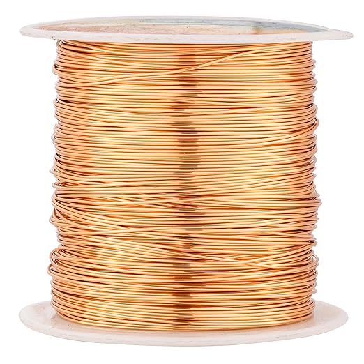 203 Feet Tarnish Resistant Copper Wires 24 Gauge Jewelry Craft Wires Beading by CREATZONE